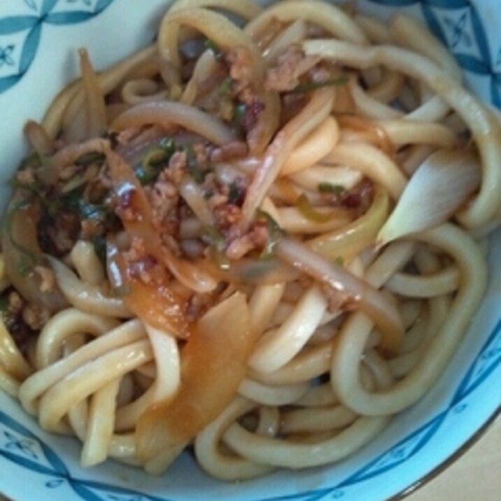 給食風　肉味噌うどん